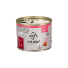 Вологий корм для дорослих собак Pet Chef м'ясний паштет з яловичиною 200 г