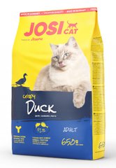 Сухий корм для дорослих котів контроль ваги JosiCat Crispy Duck качка злаки 650 г