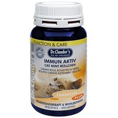 Вітамінно-мінеральний комплекс для котів Dr.Clauder's Immun Acitve Cat Mint Rolls з котячою м'ятою, для зміцнення імунітету, 100 г